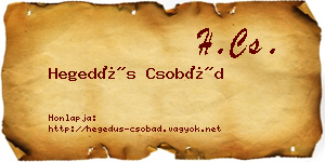 Hegedűs Csobád névjegykártya